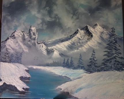 Winter mountains