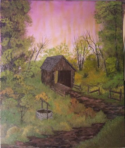 Secluded Building and well