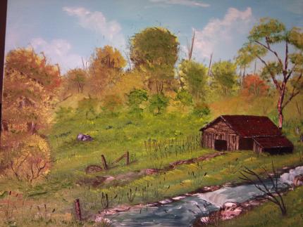 Abandoned meadow house