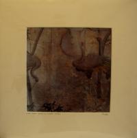 silver cranes triptych print