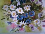 Daisies and cornflowers by Gwen Anderson