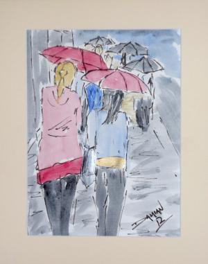 Rainy day shopping