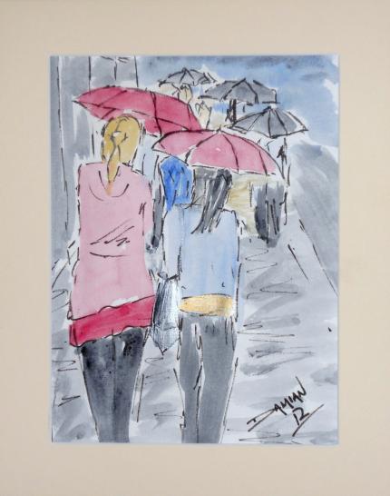 Rainy day shopping
