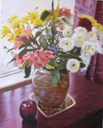 Still Life with Red Apple