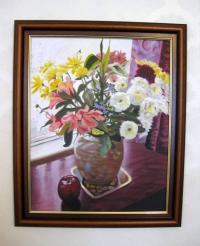 Still Life with Red Apple