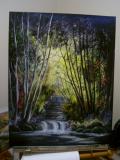 First light in the forest