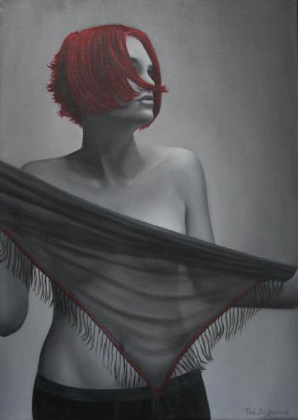 Black shawl