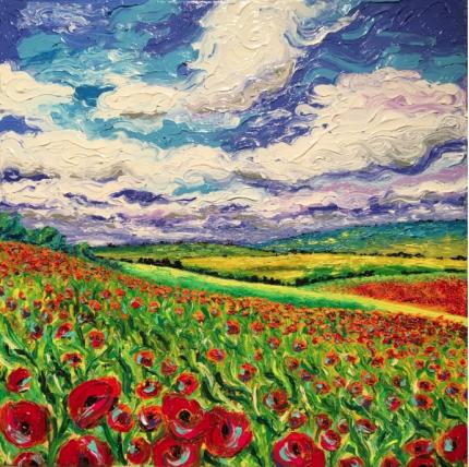 Poppy Field ( Finger Painting)