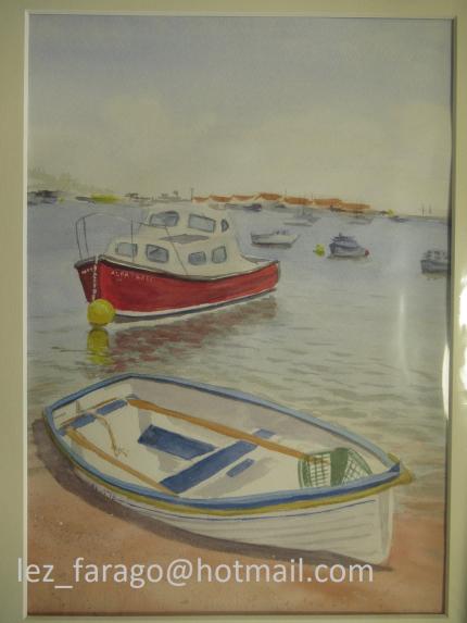Moored boats