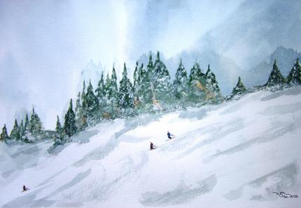 Downhill run