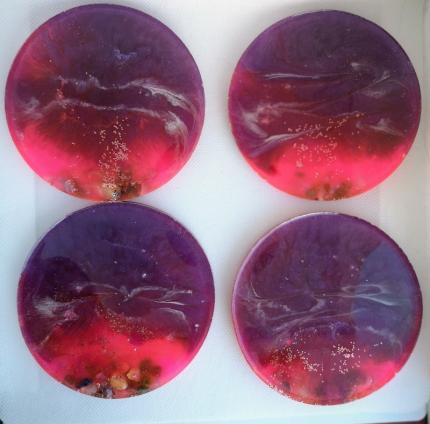 beach style resin coasters, table protectors, unique gifts c33